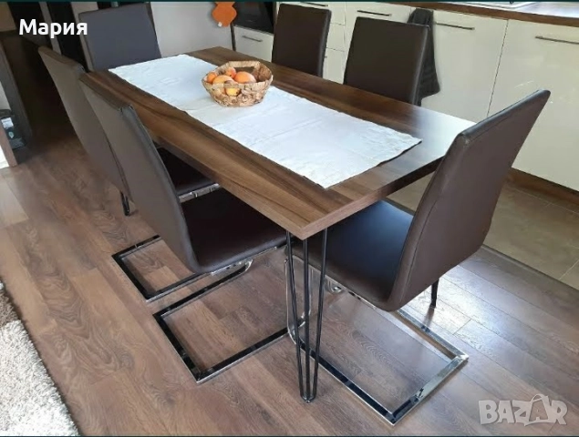 Комплект кухненски столове 6бр. + калъфи за тях.