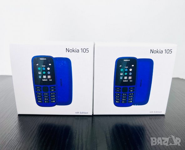 НОВ! Nokia 105 4th Edition Black 2г. Гаранция!, снимка 2 - Nokia - 39303405
