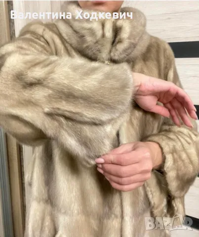 Шикозно палто от норка, снимка 5 - Палта, манта - 49109955