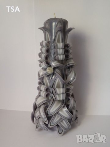 Уникална карвинг свещ - ръчна изработка , снимка 3 - Други - 40501545