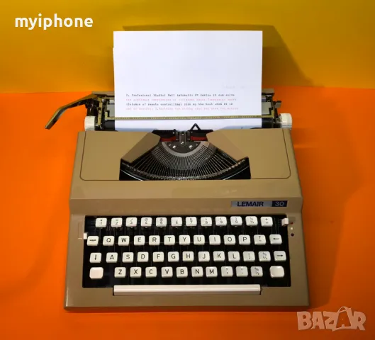 Пишеща Машина Lemair 3/ 3 цвята Латиница нова лента топ състояние, снимка 6 - Антикварни и старинни предмети - 48814104