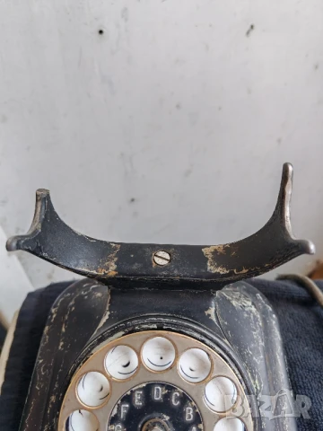 Стар телефон Simens, рогатка. , снимка 7 - Антикварни и старинни предмети - 50598261