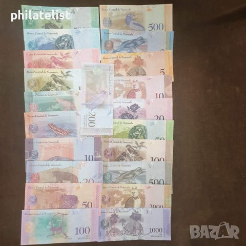 Венецуела 21 различни банкноти - Фауна