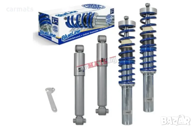 Спортно / Регулируемо окачване за Peugeot 206 (1998-2012) - Син - (COILOVERS)