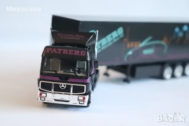 HERPA 1:87 H0 MERCEDS BENZ КАМИОН ТИР МОДЕЛ КОЛИЧКА, снимка 5 - Колекции - 49375034