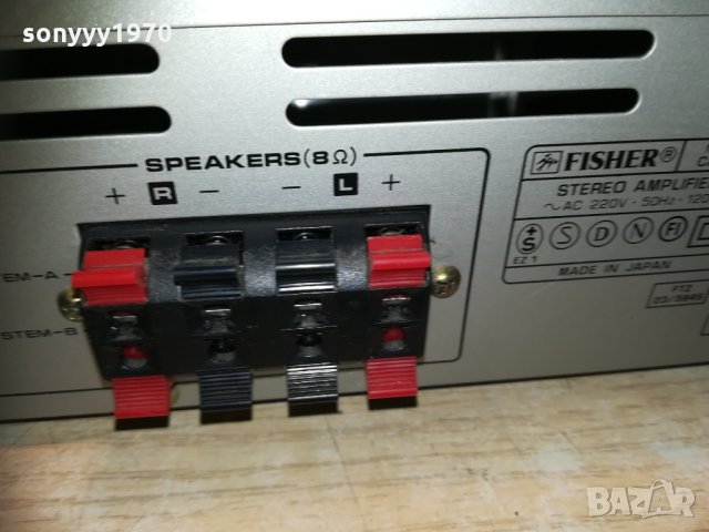 fisher ampli+deck+tuner-japan/sweden 2310201403, снимка 15 - Ресийвъри, усилватели, смесителни пултове - 30528398