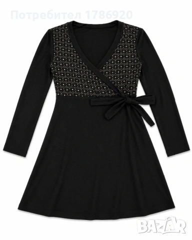 Елегантна блуза в шоколадово кафяво - размер S/M