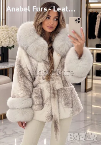 дамски палта от естествена кожа, снимка 13 - Палта, манта - 56474356