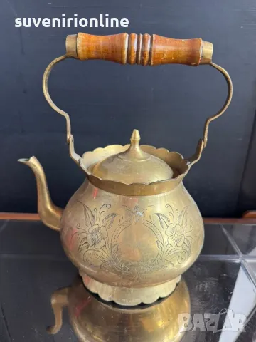 старинен месингов чайник 