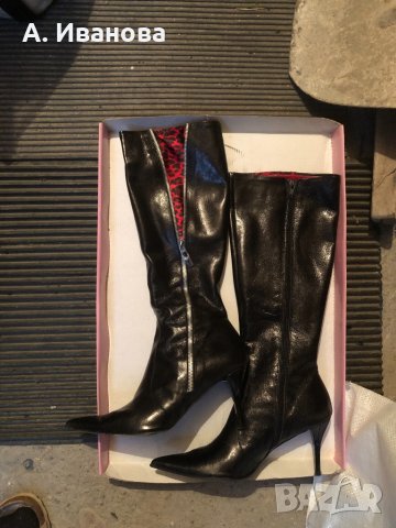 Дамски ботуши естествена кожа Angelo, снимка 1
