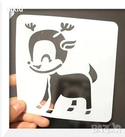 Елен еленче сърна сърничка шаблон стенсил спрей за торта украса декор Scrapbooking