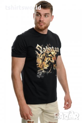 Нова мъжка тениска с дигитален печат на музикалната група SABATON - The Great War, снимка 8 - Тениски - 37697593