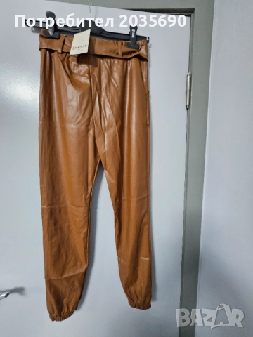 Нов кожен панталон, снимка 2 - Панталони - 52515415