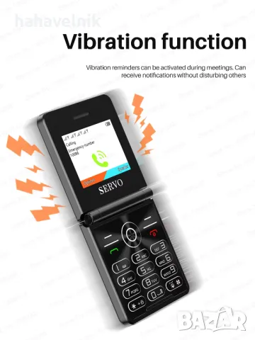  4 SIM карти! СГЪВАЕМ Телефон SERVO  iP15 Flip 4 SIM Card  , снимка 17 - Телефони с две сим карти - 49816673