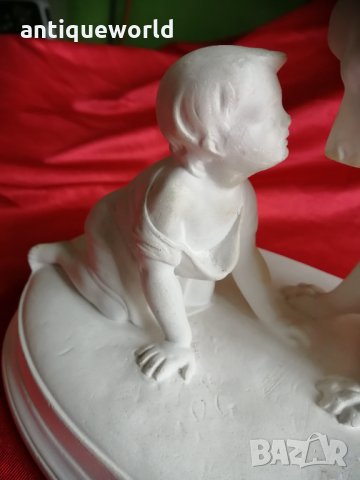 Скулптура "Kan du inte tala" Статуетка ,Фигура 19Век, снимка 6 - Антикварни и старинни предмети - 31091388