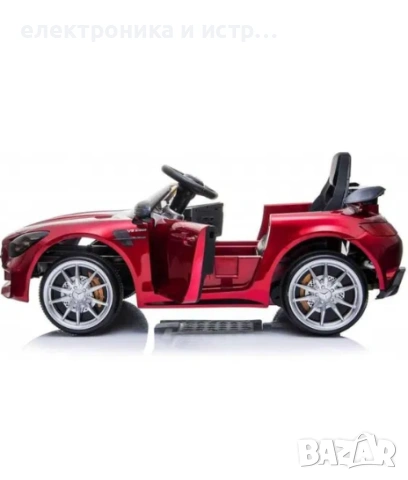 Детска електрическа кола Mercedes C63s,металик червен , снимка 2 - Електрически играчки - 53364603