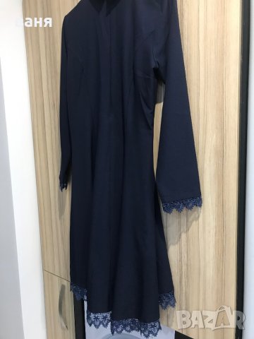 Рокля с дантела синя, снимка 7 - Рокли - 40550575