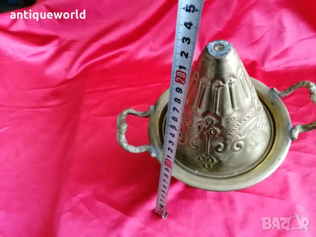 Стар Месингов Арабски , Османски Съд, снимка 6 - Антикварни и старинни предмети - 31594017