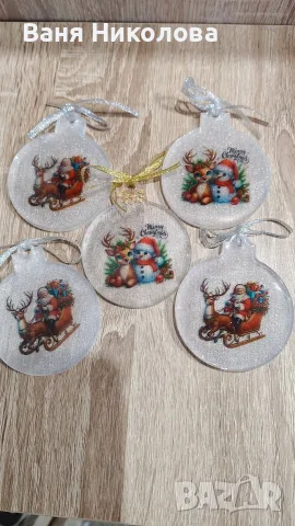 Ръчно изработени коледни играчки , снимка 2 - Коледни подаръци - 56268095