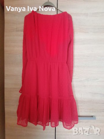 Страхотна червена рокля, снимка 1 - Рокли - 40588644