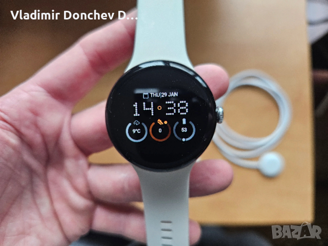Продавам смарт часовник Google Pixel Watch 3 - 45mm , снимка 8 - Смарт гривни - 53271439