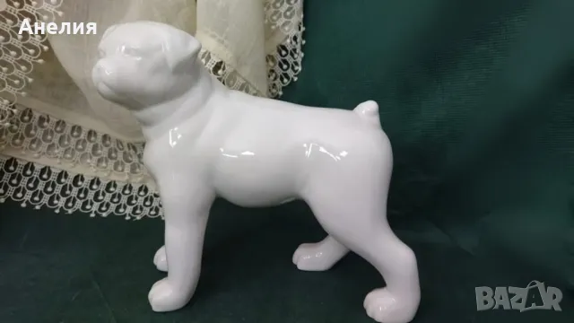 Порцеланово бяло куче 🐕, снимка 2 - Декорация за дома - 49663681