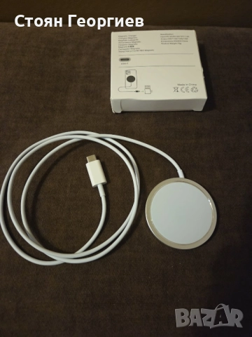 Магнитно безжично зарядно, Mag-Safe 15W бързо безжично зарядно, съвместимо с iPhone