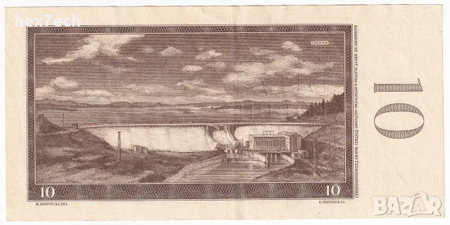 ⭐ Чехословакия 1960 10 крони ⭐, снимка 3 - Нумизматика и бонистика - 56355084