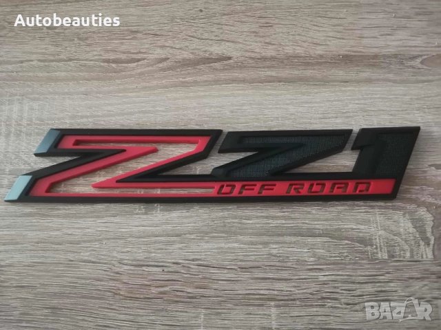 Chevrolet Z71 Offroad черно с червено емблема, снимка 4 - Аксесоари и консумативи - 51879214