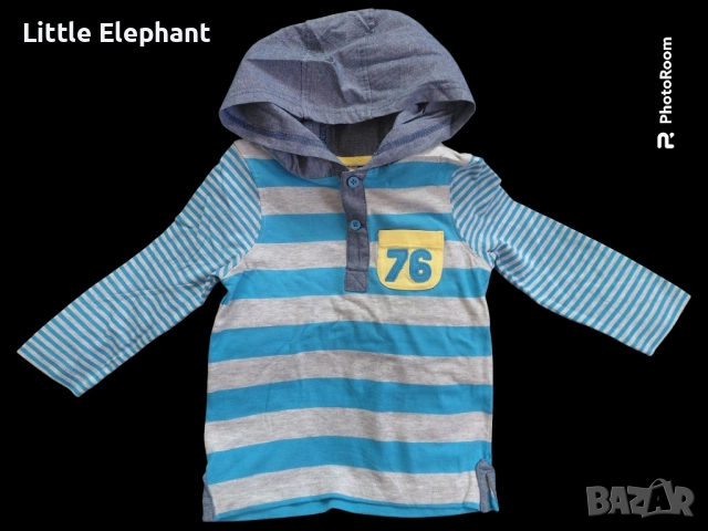 Тънък суитчер райе за 18-24 месеца,"76",колекция"Numbers,Англия/нов