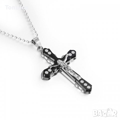 Кръст колие с камъни - 3 модела, снимка 5 - Колиета, медальони, синджири - 37726087