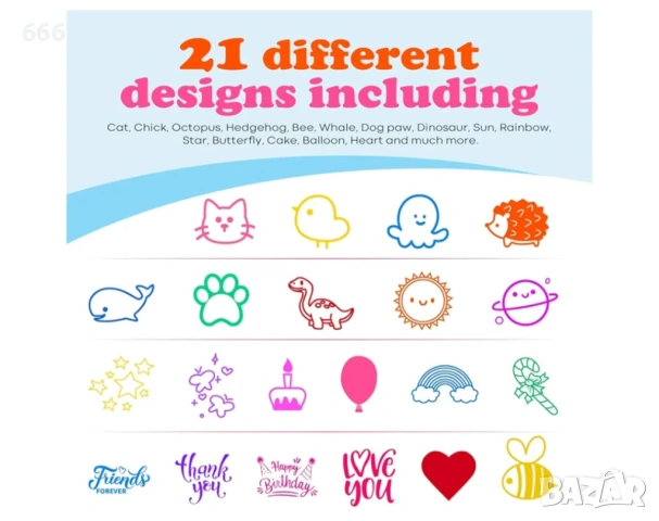 Комплект дървени печати от 21 броя, снимка 5 - Други - 53332766