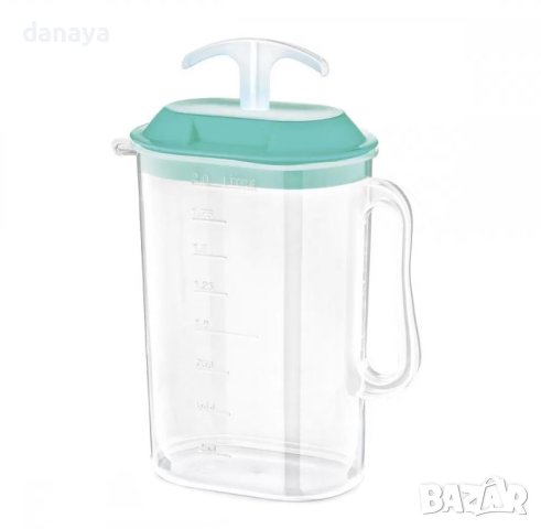 4429 Кана за айрян с бутало за разбиване и разбъркване, 2 литра, снимка 3 - Съдове за готвене - 44156915