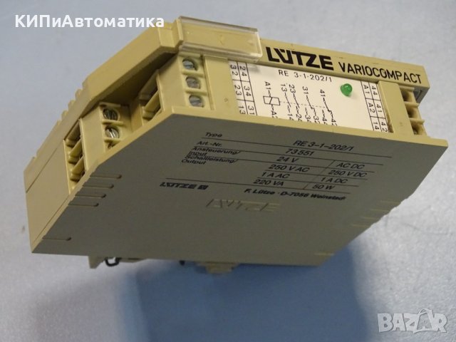 реле Lutze Variocompact Re 3-1-202/1 24V Module Relay, снимка 6 - Резервни части за машини - 37672082