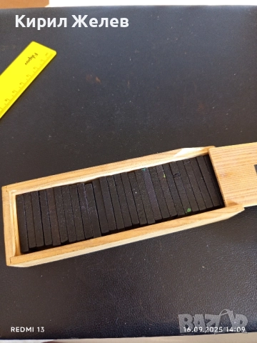 Ретро игра ДОМИНО в дървена кутия за КОЛЕКЦИЯ ДЕКОРАЦИЯ 51324, снимка 4 - Други ценни предмети - 51732548