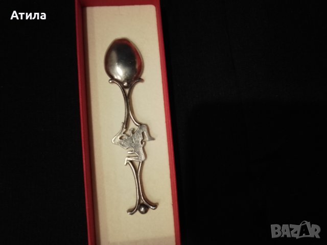 сребърна лъжичка 925 италия, снимка 2 - Колиета, медальони, синджири - 44500205