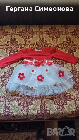 Бебешка рокля с дълъг ръкав 