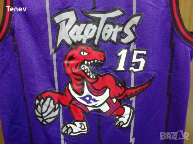 Toronto Raptors 1998-99 Vince Carter Mitchell & Ness Swingman оригинален баскетболен потник Jersey, снимка 4 - Тениски - 48610959