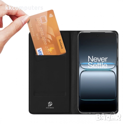Кожен калъф DUX DUCIS Skin Pro с портфейл и стенд за OnePlus Ace 5 Ultra 5G / Nord 5 5G Черен /Тъмно, снимка 3 - Калъфи, кейсове - 51919072