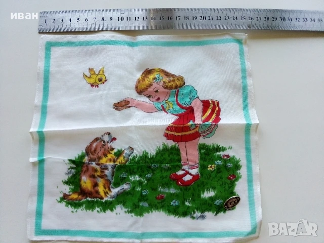 Стари,неупотребявани детски носни кърпи, снимка 4 - Колекции - 50682401