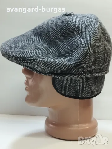 Мъжка шапка вълнен каскет - 153, снимка 3 - Шапки - 48159009