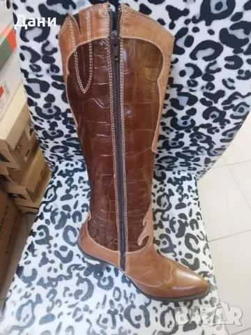  Нови,кожени ботуши,произведени в България., снимка 2 - Дамски ботуши - 47951884