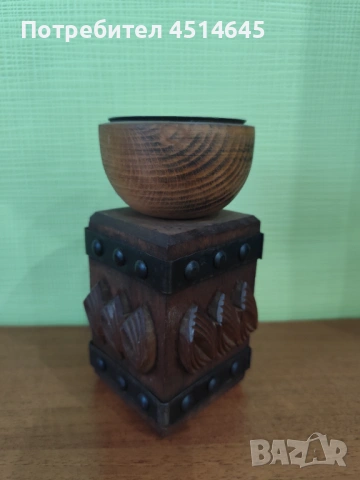 Свещник оригинален дизайно вис.16см, снимка 2 - Декорация за дома - 52215348