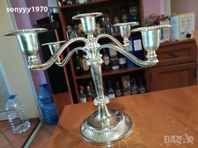 СВЕЩНИК ЗА 5 СВЕЩИ 2803231648, снимка 7 - Антикварни и старинни предмети - 40169135