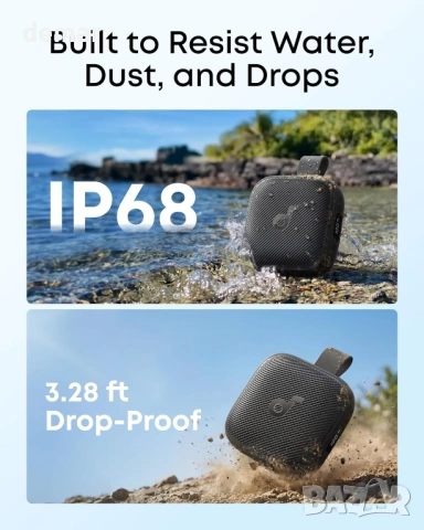 Преносим Bluetooth високоговорител Soundcore Boom Go 3i от Anker, 15W, BassUp 2.0, Bluetooth 6.0, снимка 5 - Bluetooth тонколони - 53924224