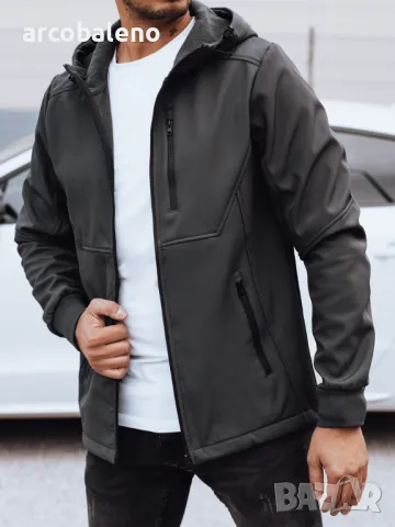 Мъжко преходно и изолирано яке с качулка, 2цвята , снимка 4 - Якета - 48931909