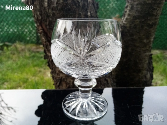 * Виолета * -кристален сервиз за коняк, снимка 3 - Сервизи - 54150726