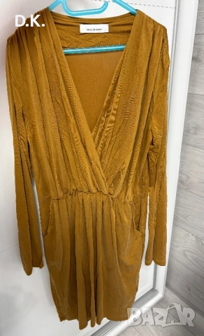 Дамска рокля Samsoe Samsoe. Материя-купро+еластан. Цвят-GOLDEN BROWN.