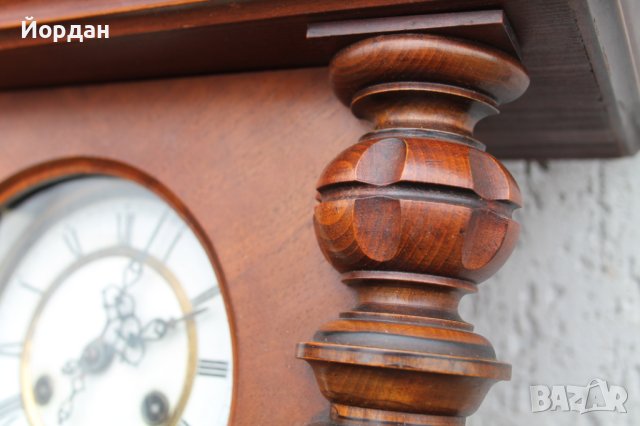 Немски стенен часовник, снимка 14 - Антикварни и старинни предмети - 44390071