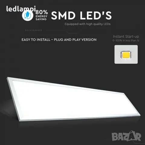 LED Панел 29W 1200 x 300 mm 6500K High Lumen, снимка 2 - Лед осветление - 48996897